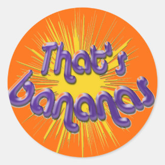 ADESIVO REDONDO É BANANAS