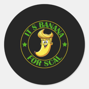 Adesivo Redondo É Bananas (para escala) Estelar Banana para