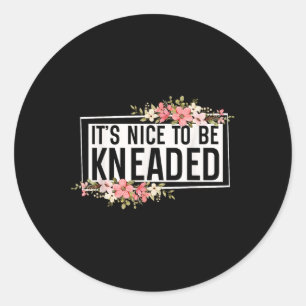 Adesivo Redondo É Bom Ser Conhecido Terapista De Massagem Engraçad