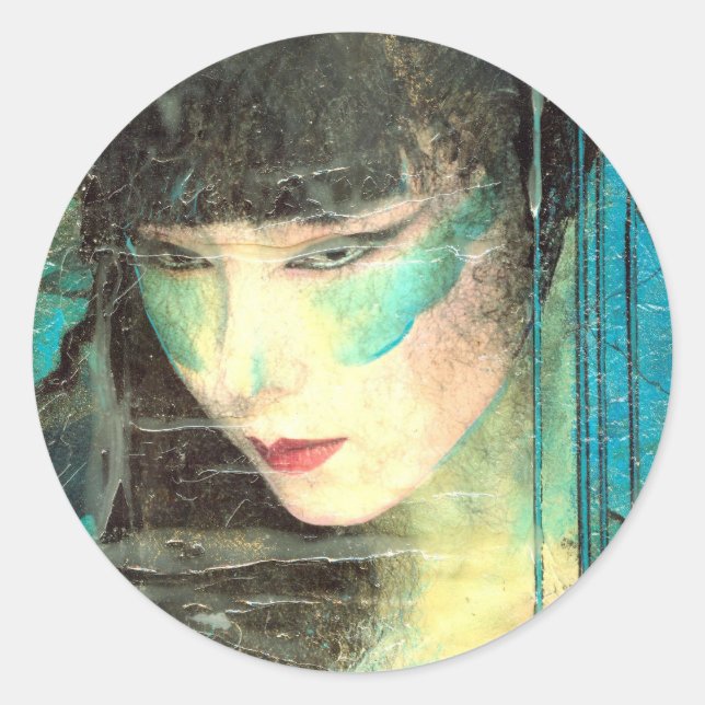 Adesivo Redondo E Ela Espera (Frente)