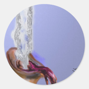 Adesivo Redondo E Então Começa