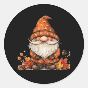 Adesivo Redondo É Fall Y'all! Gnome Vintage Legal