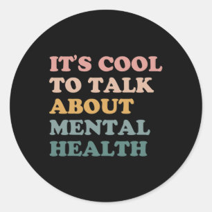 Adesivo Redondo É Legal Falar Sobre Sensibilização Para A Saúde Me