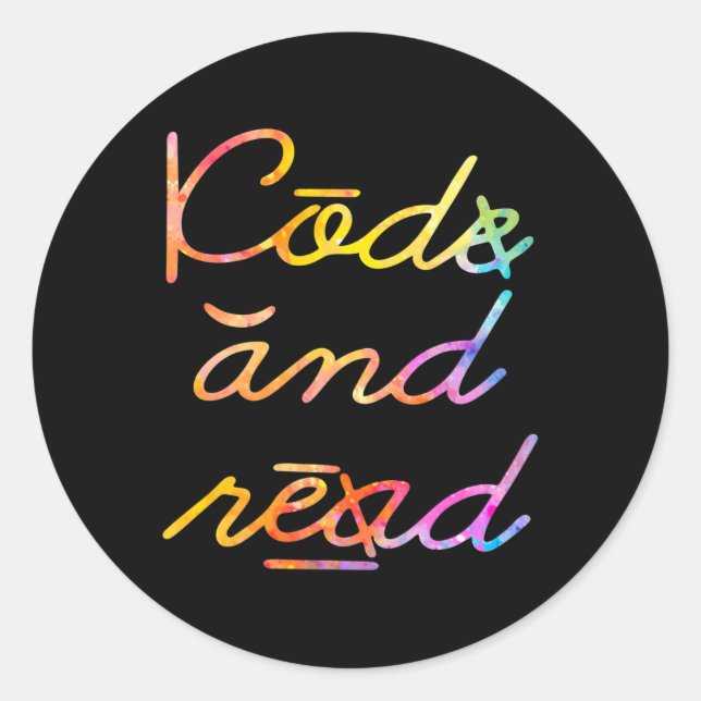 Adesivo Redondo E Leia A Consciência Da Dislexia (Frente)