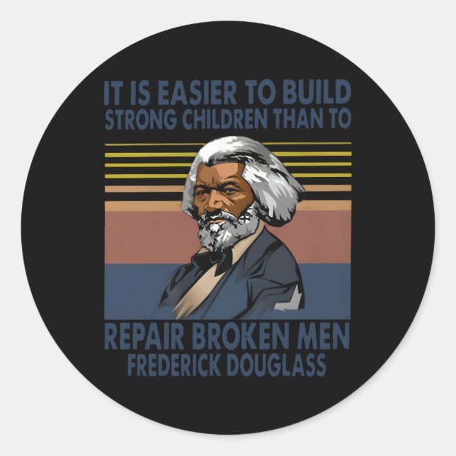 Adesivo Redondo É Mais Fácil Construir Crianças Fortes Do Que Faze (Frente)