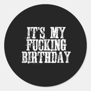 Adesivo Redondo É Meu Aniversário