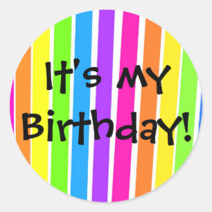 Adesivo Redondo É meu aniversário!