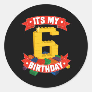 Adesivo Redondo É O Meu Edifício De 6 Blocos