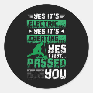 Adesivo Redondo E-patinete Passou Por Você