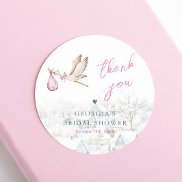 Adesivo Redondo É preciso um Chá de fraldas da village Storey Wint