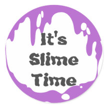 É Slime Time Festa de aniversário Favor Sticker
