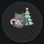 Adesivo Redondo É tão brilhante que tenho que matá-lo.<br><div class="desc">É Tão Brilhante que tenho que matá-lo...  Mistério de Gato de Natal</div>