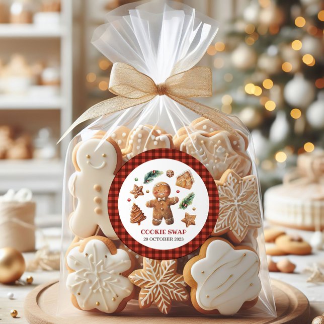 Adesivo Redondo É tudo sobre aquele troco de Assar (Our all about that bake cookie swap stickers are fresh out of the oven for your special bake off!)