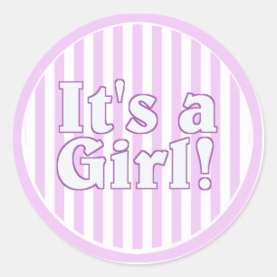 Adesivo Redondo É um Anúncio da Greve Rosa Rosa