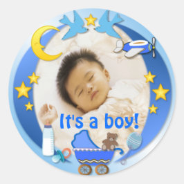 Adesivo Redondo É um Boy ~ Sticker/Sealer # 3