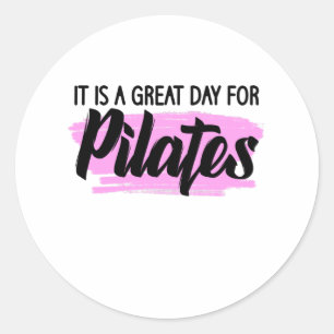 Adesivo Redondo é um dia de excelente para pilates