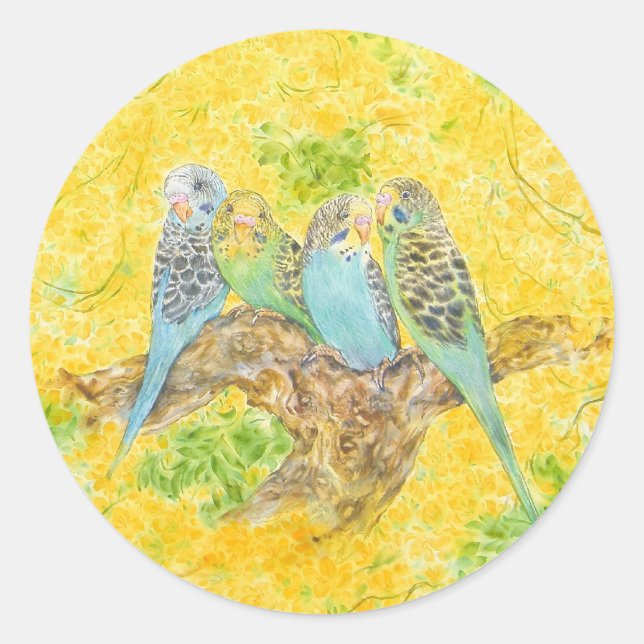 Adesivo Redondo É um mundo bonito (Frente)