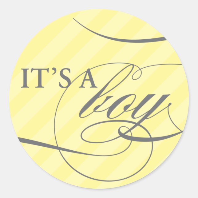 Adesivo Redondo É um palito amarelo-preto (Frente)