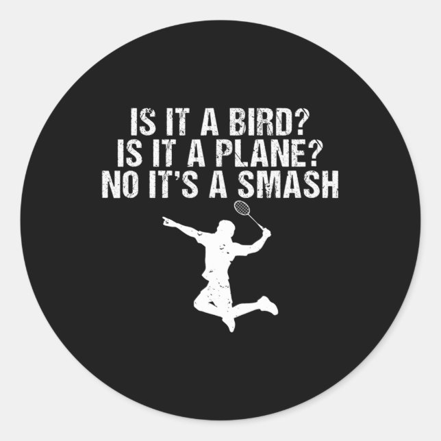 Adesivo Redondo É Um Pássaro É Um Avião Não É Um Dm Muito Engraçad (Frente)