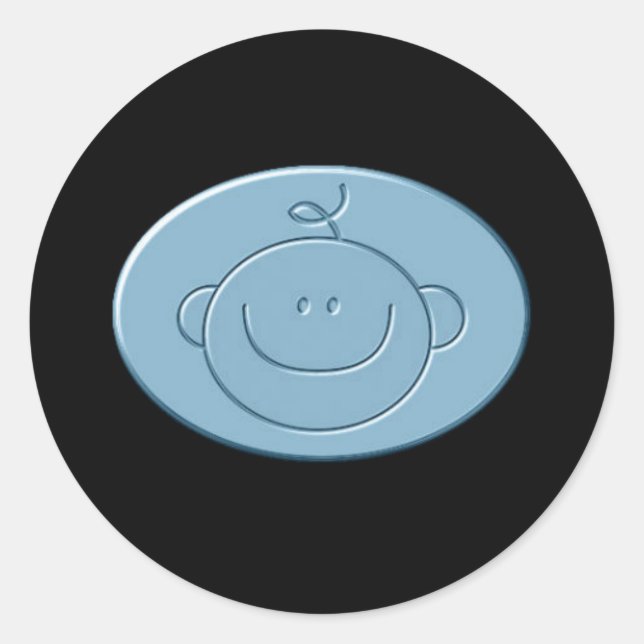 Adesivo Redondo É um Vestido-Garoto (Frente)