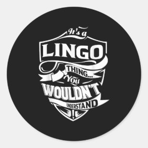 Adesivo Redondo É Uma Coisa De Lingo.