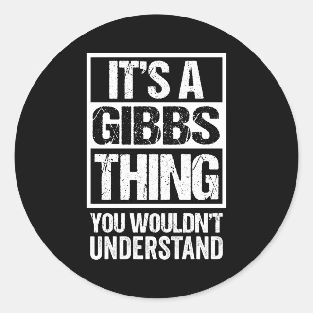 Adesivo Redondo É Uma Coisa Que Você Não Entenderia Sobrenome. (Frente)