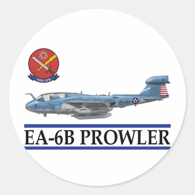 Adesivo Redondo EA-6B "Prowler" (Frente)