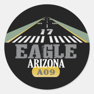 Adesivo Redondo Eagle, Aeroporto AZ A09
