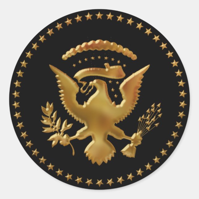 Adesivo Redondo Eagle aterrou… (Frente)