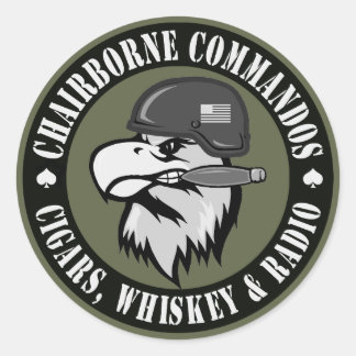 Adesivo Redondo Eagle de fumo redondo