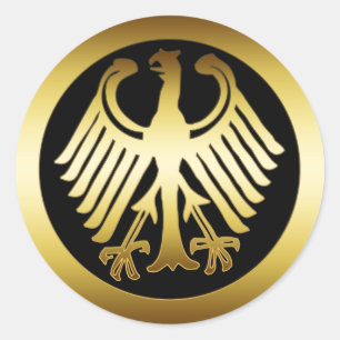 ADESIVO REDONDO EAGLE DOURADO