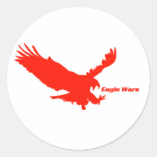 Adesivo Redondo Eagle Wars Stickers