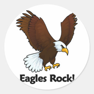 Adesivo Redondo Eagles Rock!
