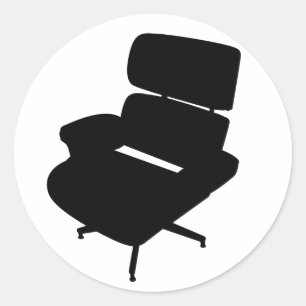 Adesivo Redondo Eames Lounge