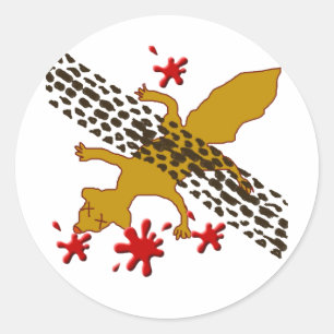 Adesivo Redondo Earl The Morto Squirrel