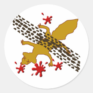 Adesivo Redondo Earl The Morto Squirrel