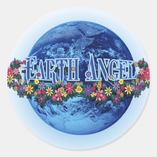 Adesivo Redondo Earth Angel (Frente)