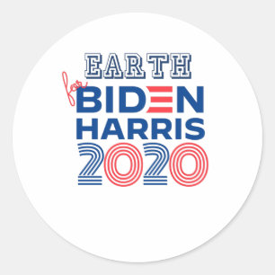 Adesivo Redondo EARTH for Biden Harris 2020