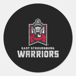 Adesivo Redondo East Stroudsburg Esu Warriors Large