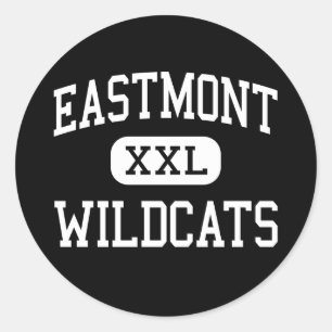 Adesivo Redondo Eastmont - Wildcats - alto - Wenatchee do leste