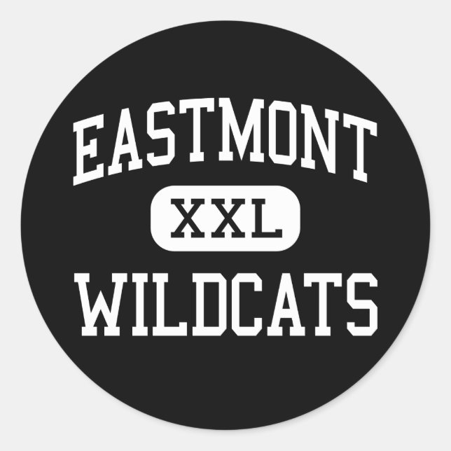 Adesivo Redondo Eastmont - Wildcats - High - East Wenatchee (Frente)