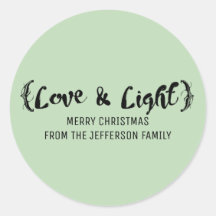 Ebony Elegant Sketch Love & Light Holiday