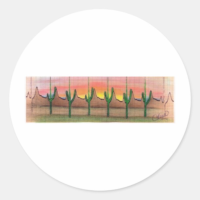 Adesivo Redondo ECGdesign (Frente)