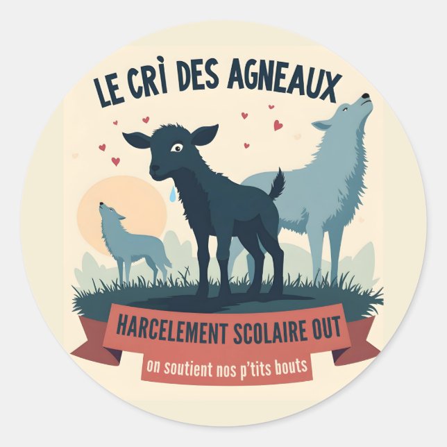 Adesivo Redondo Écho Contre l’Opression - Crachá #BalanceTonTyra (Frente)