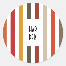 Adesivo Redondo Echo Trails Round Stickers - faixas de matizes