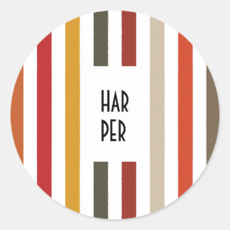 Adesivo Redondo Echo Trails Round Stickers - faixas de matizes