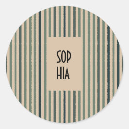 Adesivo Redondo Echo Trails Round Stickers - Matcha Green Striks