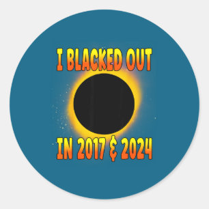 Adesivo Redondo Eclipsado 2017 Solar Total
