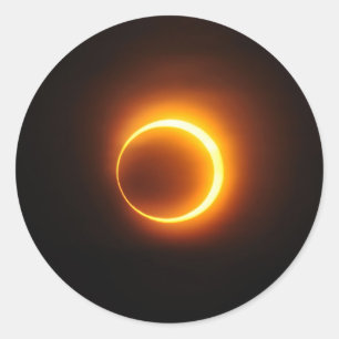 Adesivo Redondo Eclipse anular solar de janeiro de 2010 em Jinan