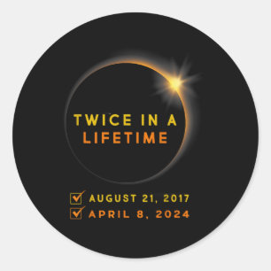 Adesivo Redondo Eclipse Camisa Duas Vezes Na Vida 2024 Eclipse Sol